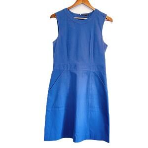 THEORY SLATE BLUE SHEATH DRESS SZ 10
